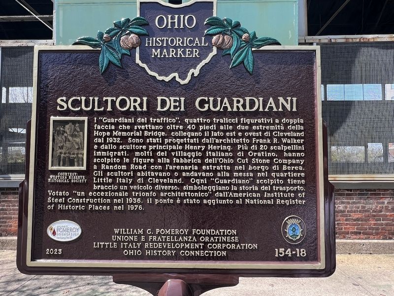 Scultori Dei Guardiani side of marker image. Click for full size.