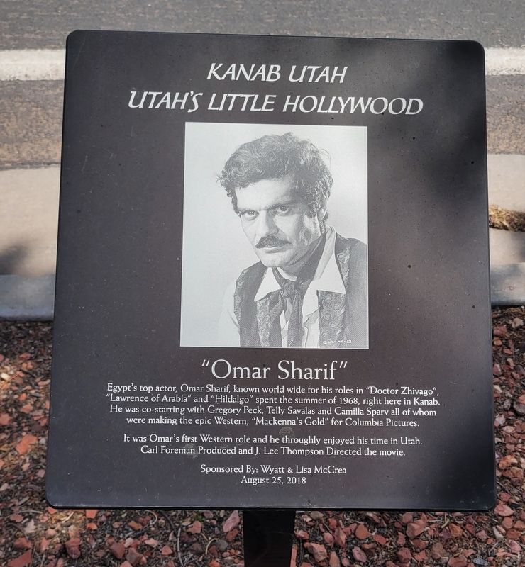 "Omar Sharif" Marker. Click for full size. "Omar Sharif" Marker image. Click for full size.