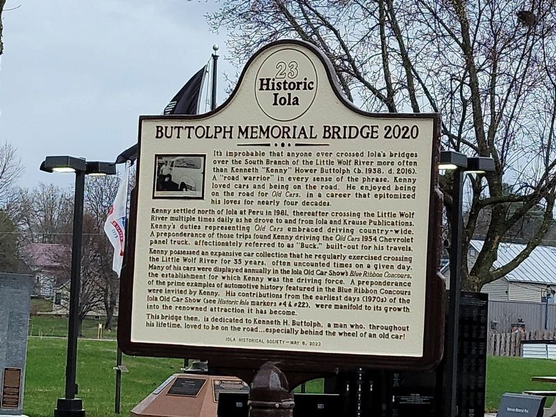 Buttolph Memorial Bridge 2020. Click for full size. Buttolph Memorial Bridge 2020 image. Click for full size.