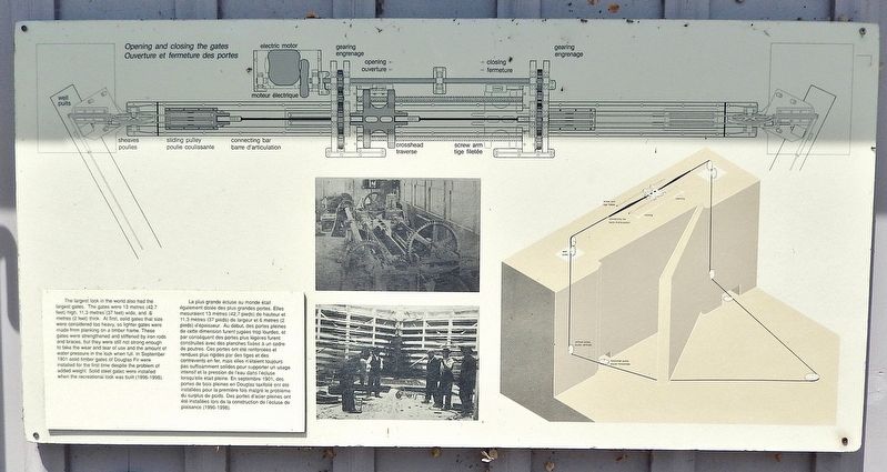 Opening and Closing the Gates / Ouverture et fermeture des portes Marker. Click for full size. Opening and Closing the Gates / Ouverture et fermeture des portes Marker image. Click for full size.