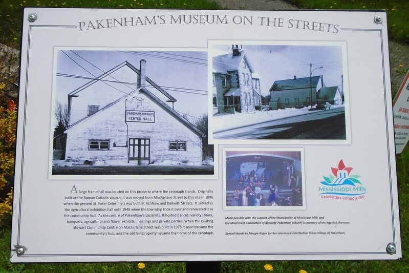 Pakenham Community Hall Marker. Click for full size. Pakenham Community Hall Marker image. Click for full size.