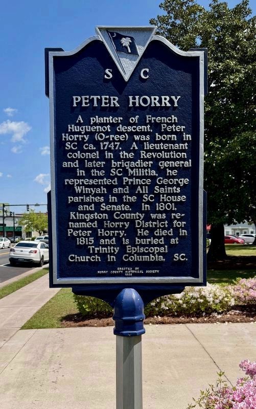 Peter Horry Side of Marker image. Click for full size.