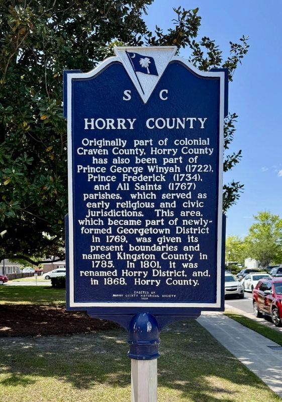 Horry County Side of Marker image. Click for full size.