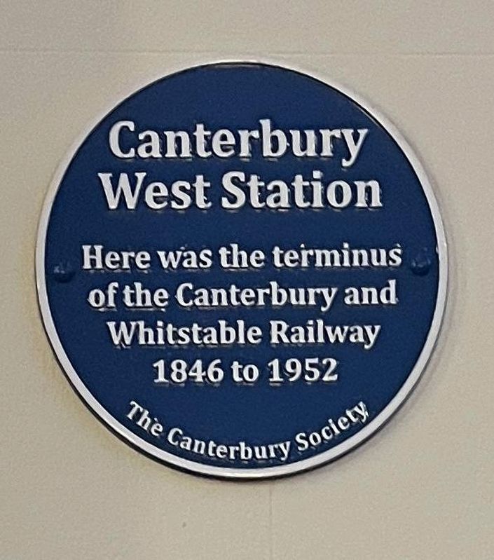 Canterbury West Station Marker image. Click for full size.