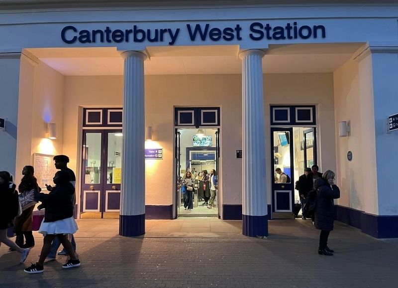 Canterbury West Station and Marker image. Click for full size.