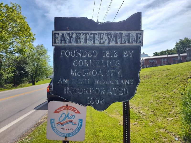Fayetteville Marker image. Click for full size.