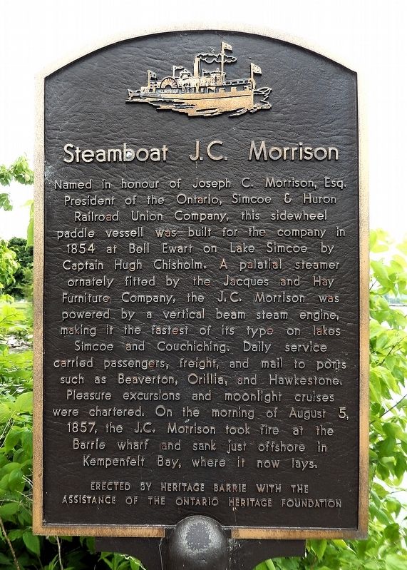 Steamboat J.C. Morrison Marker. Click for full size. Steamboat J.C. Morrison Marker image. Click for full size.