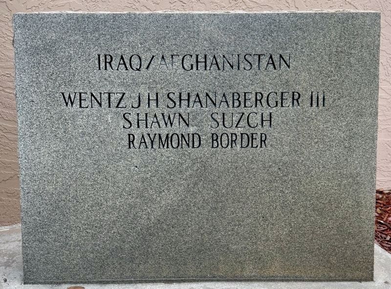 Okeechobee County War Memorial (right panel) image. Click for full size.