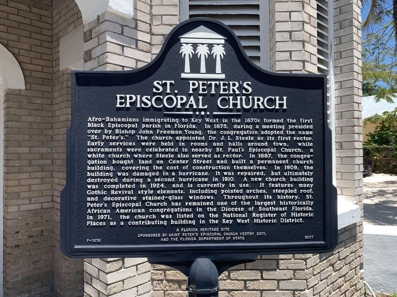 St. Peter’s Episcopal Church Marker. Click for full size. St. Peter’s Episcopal Church Marker image. Click for full size.
