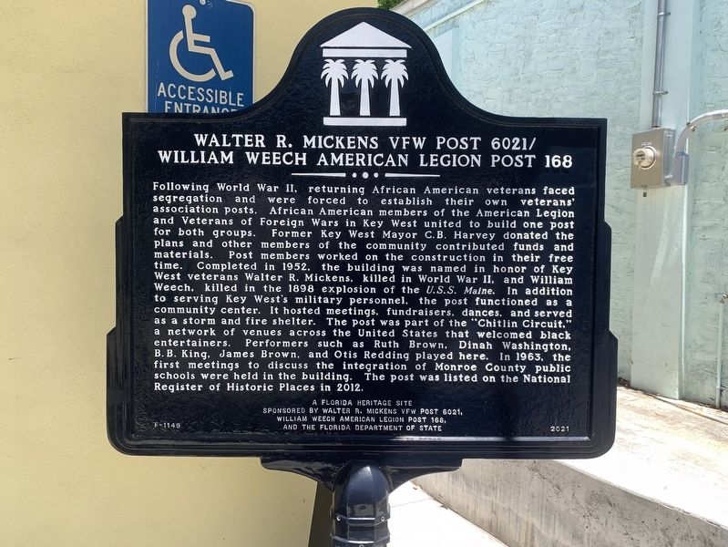 Walter R. Mickens VFW Post 6021 / William Weech American Legion Post 168 Marker image. Click for full size.