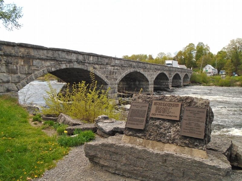 Pakenham Bridge and Restoration Markers. Click for full size. Pakenham Bridge and Restoration Markers image. Click for full size.