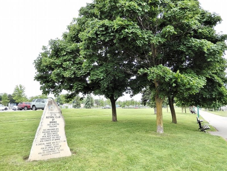 In Recognition of the Rotary Club of Barrie Tree Planting Program Marker image. Click for full size.