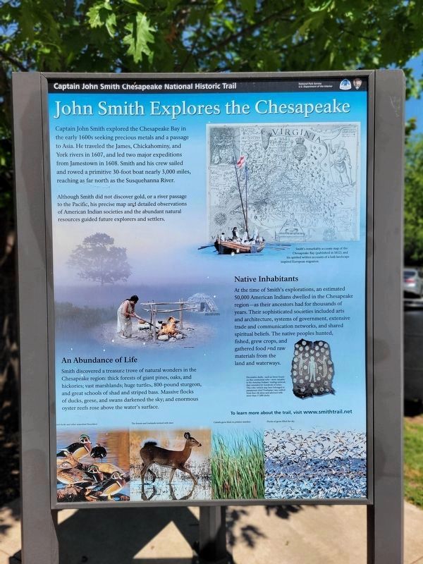 John Smith Explores the Chesapeake Marker image. Click for full size.
