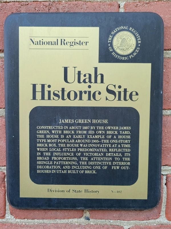 James Green House Marker image. Click for full size.