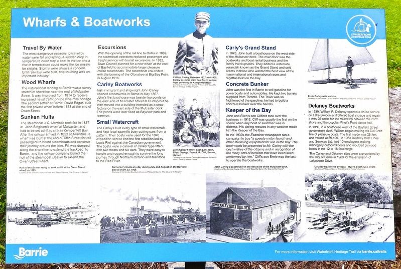 Wharfs & Boatworks Marker image. Click for full size.