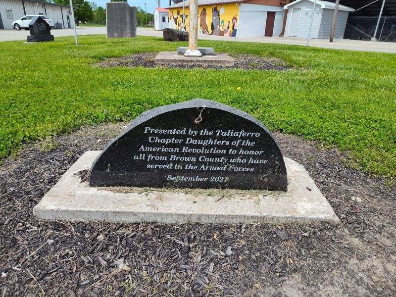 Taliaferro Chapter Daughters of the American Revolution Veterans Memorial Marker. Click for full size. Taliaferro Chapter Daughters of the American Revolution Veterans Memorial Marker image. Click for full size.
