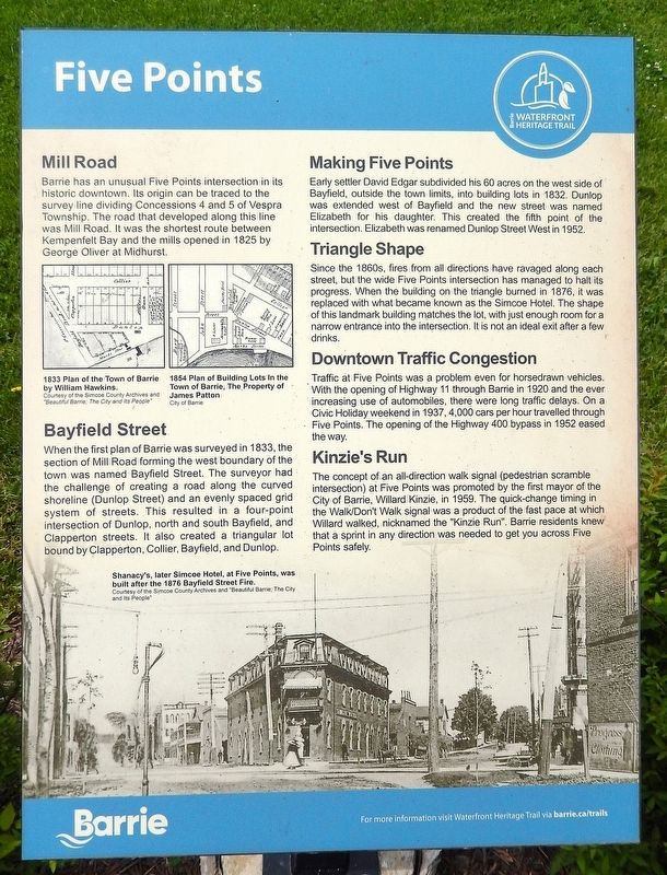 Five Points Marker image. Click for full size.