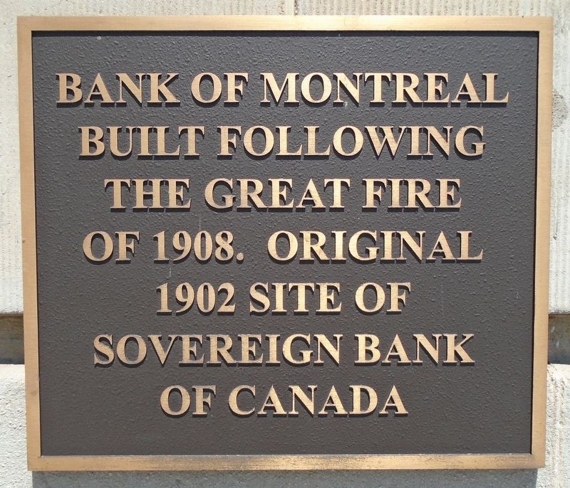 Bank of Montreal Marker. Click for full size. Bank of Montreal Marker image. Click for full size.