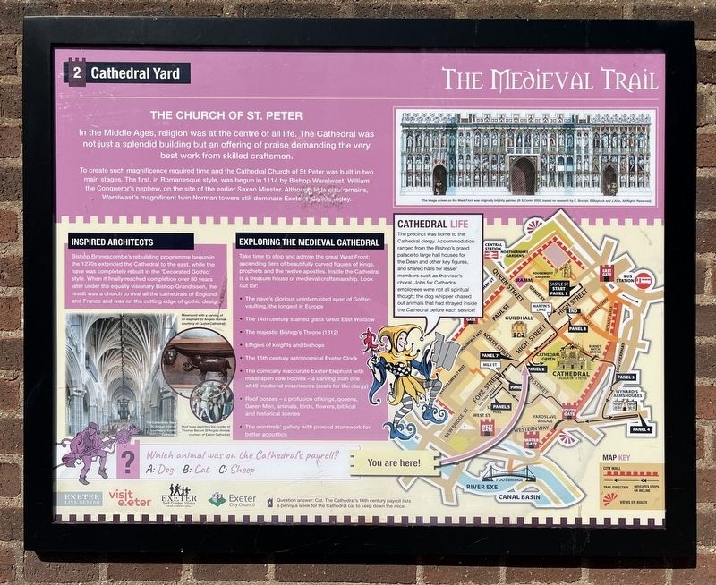 Cathedral Yard Marker. Click for full size. Cathedral Yard Marker image. Click for full size.