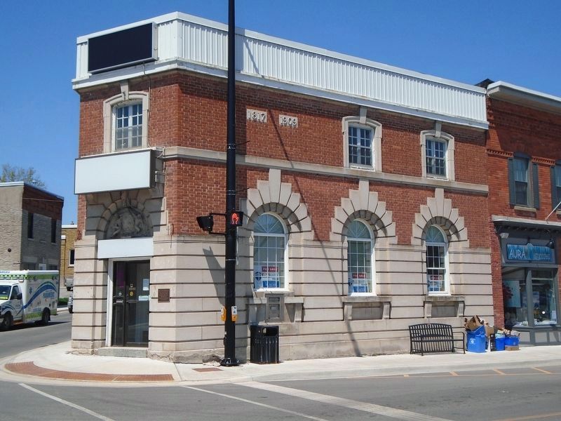 Former Bank of Montreal and Marker. Click for full size. Former Bank of Montreal and Marker image. Click for full size.