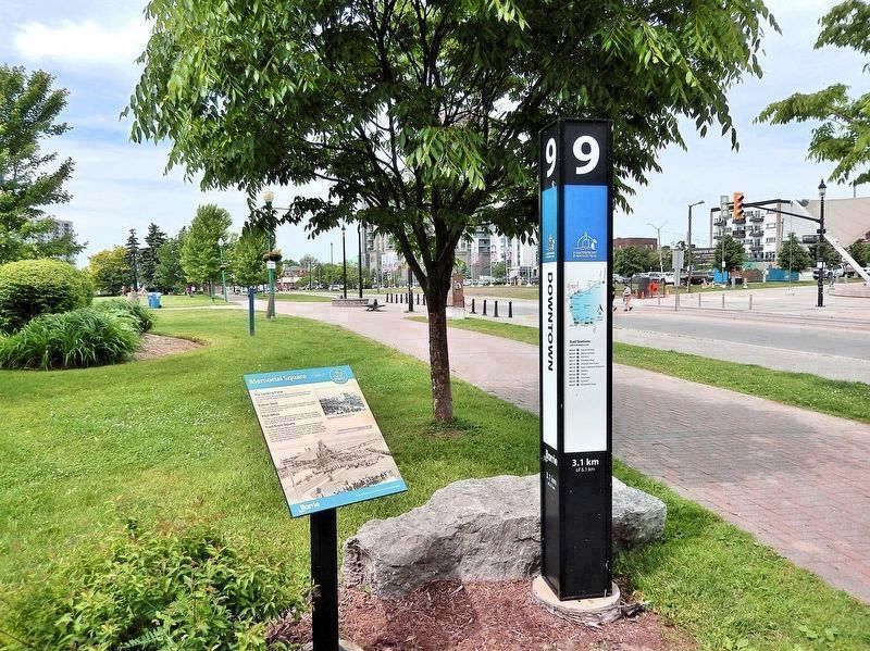 Memorial Square Marker image. Click for full size.