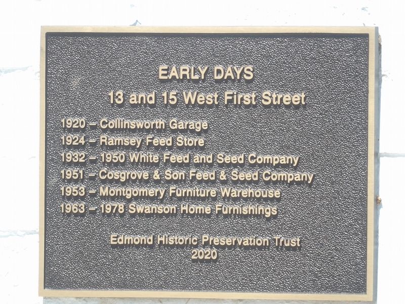 Early Days Marker. Click for full size. Early Days Marker image. Click for full size.