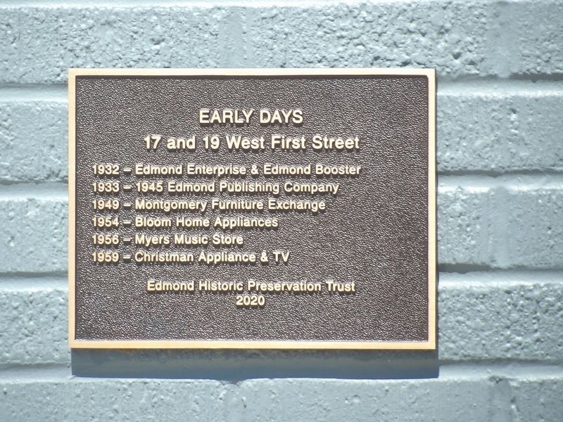 Early Days Marker. Click for full size. Early Days Marker image. Click for full size.