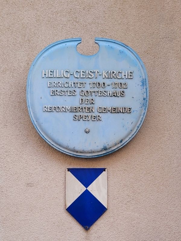 Heilig-Geist-Kirche / Church of the Holy Spirit Marker. Click for full size. Heilig-Geist-Kirche / Church of the Holy Spirit Marker image. Click for full size.