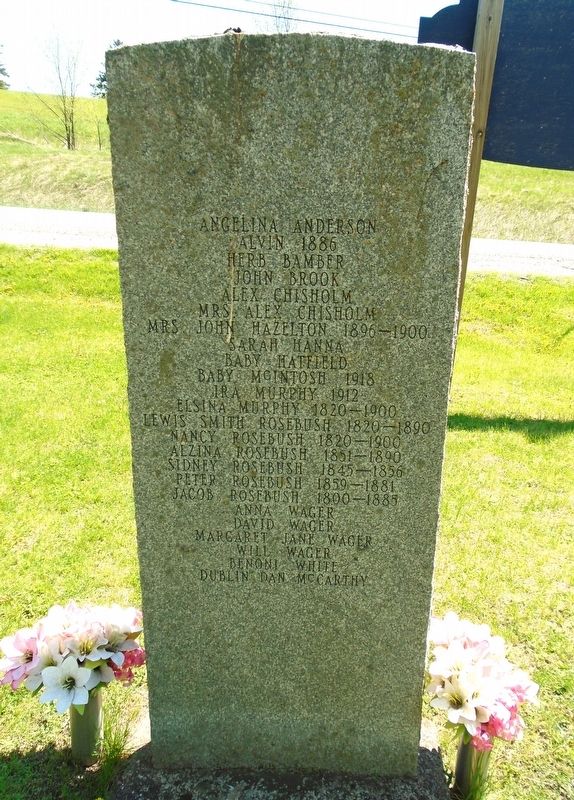 River Valley Pioneer Cemetery Marker. Click for full size. River Valley Pioneer Cemetery Marker image. Click for full size.