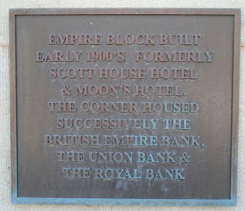 Empire Block Marker. Click for full size. Empire Block Marker image. Click for full size.