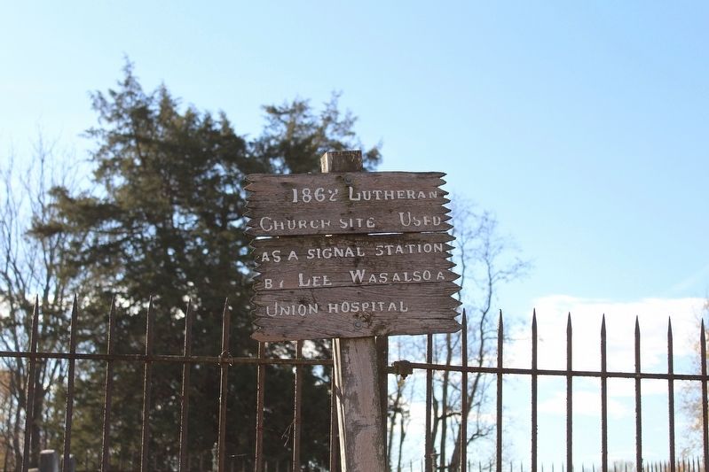 1862 Lutheran Church Site Marker image. Click for full size.