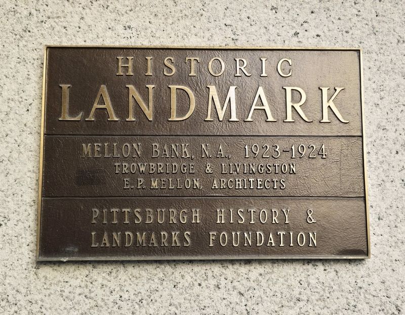 Mellon Bank Marker. Click for full size. Mellon Bank Marker image. Click for full size.