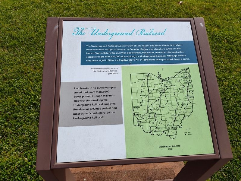 The Underground Railroad Marker image. Click for full size.