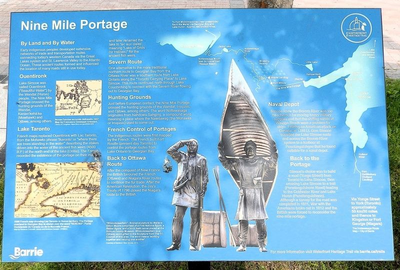 Nine Mile Portage Marker image. Click for full size.