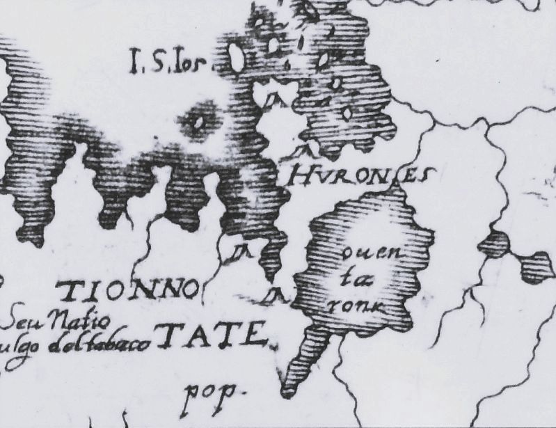 Marker detail: Map by Francesco Guiseppe Gressani, 1657 image. Click for full size.
