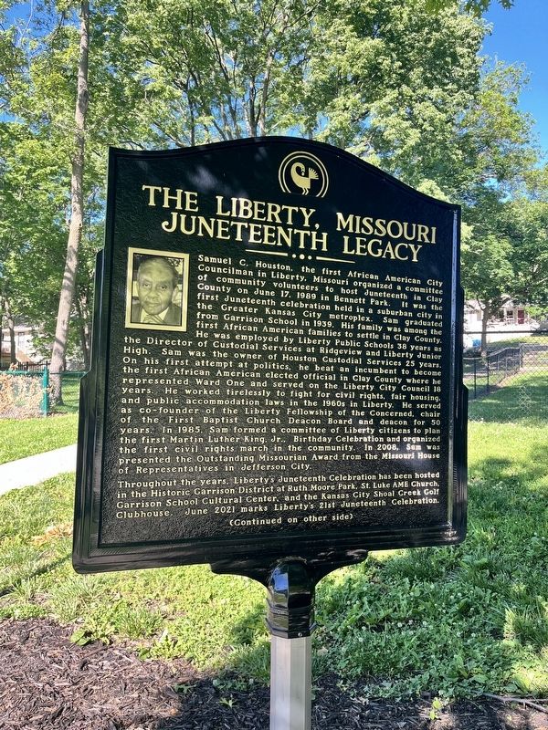 The Liberty, Missouri Juneteenth Legacy Marker image. Click for full size.
