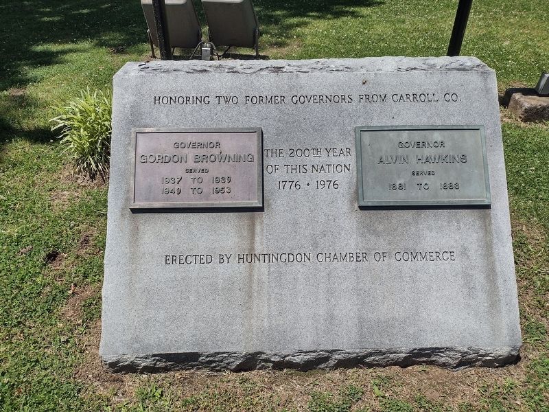 Honoring Two Former Governors from Carroll County Marker. Click for full size. Honoring Two Former Governors from Carroll County Marker image. Click for full size.