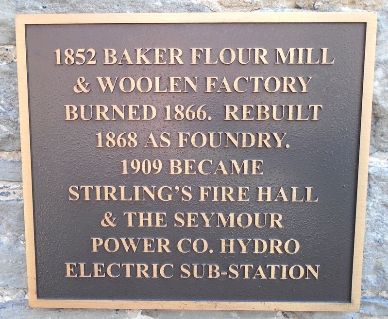 Stirling's Fire Hall Marker image. Click for full size.