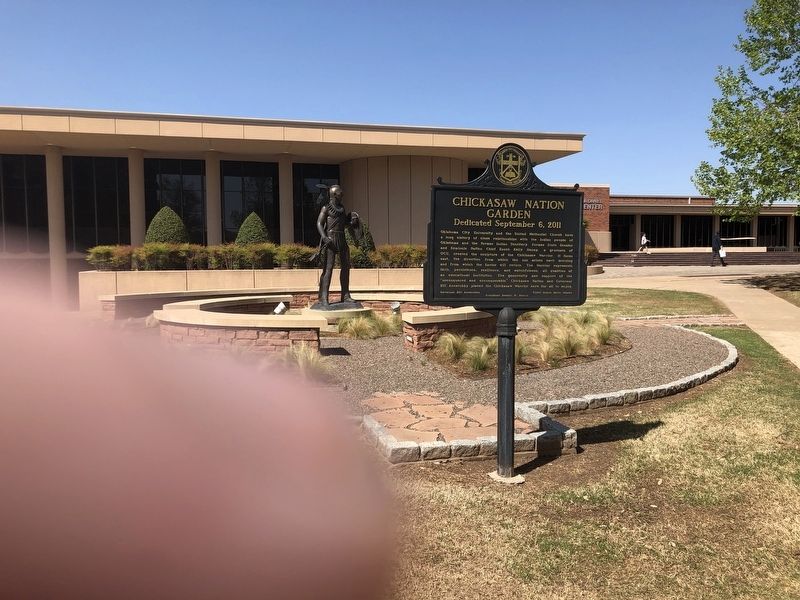 Chickasaw Nation Garden Marker. Click for full size. Chickasaw Nation Garden Marker image. Click for full size.