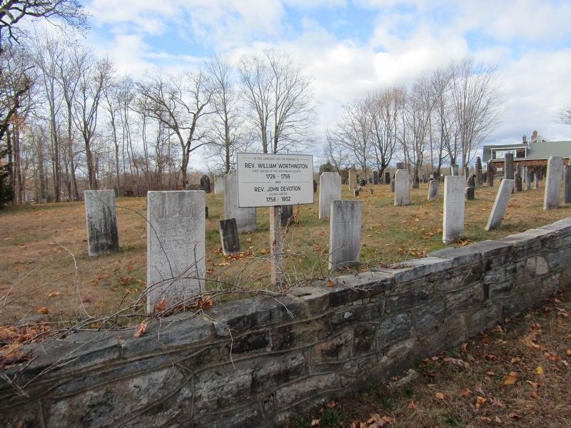 Remains of Rev. Worthington & Rev. Devotion Marker image. Click for full size.