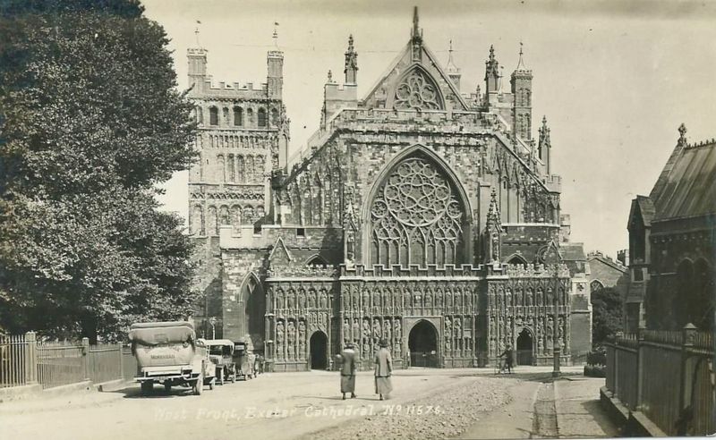 Exeter Cathedral. Click for full size. Exeter Cathedral image. Click for full size.