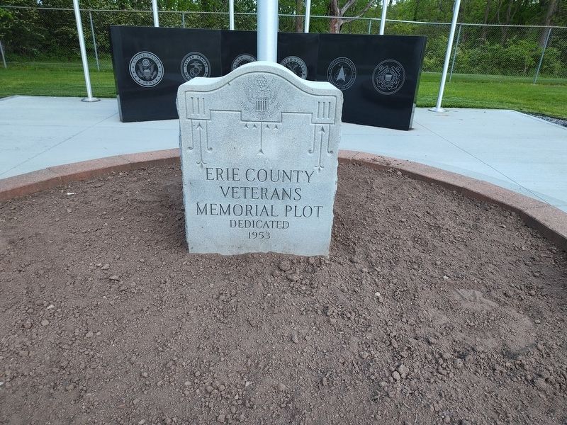 Erie County Veterans Memorial Plot Marker. Click for full size. Erie County Veterans Memorial Plot Marker image. Click for full size.