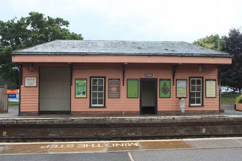 Crediton Station and marker. Click for full size. Crediton Station and marker image. Click for full size.