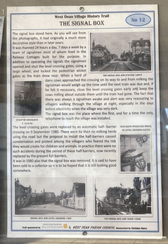 The Signal Box Marker image. Click for full size.