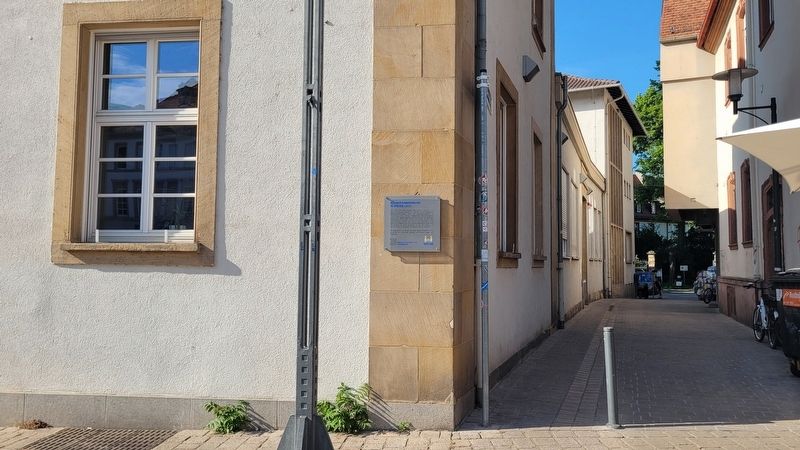 The Marker is located at the corner of the building. Click for full size. The Marker is located at the corner of the building image. Click for full size.