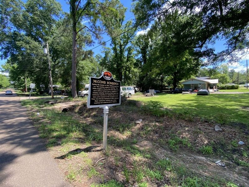 McComb Bombings Marker image. Click for full size.