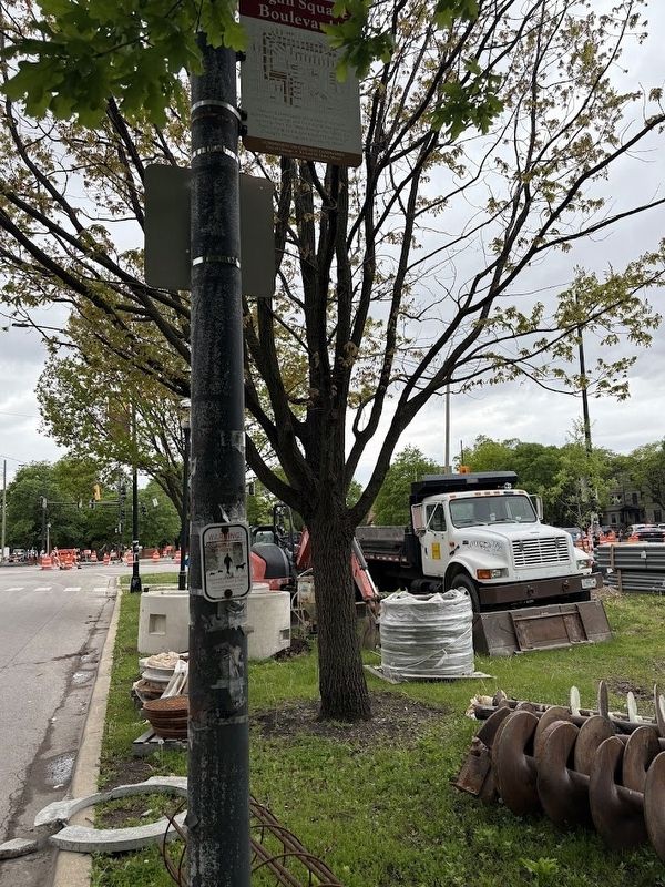 Logan Square Boulevards Marker image. Click for full size.