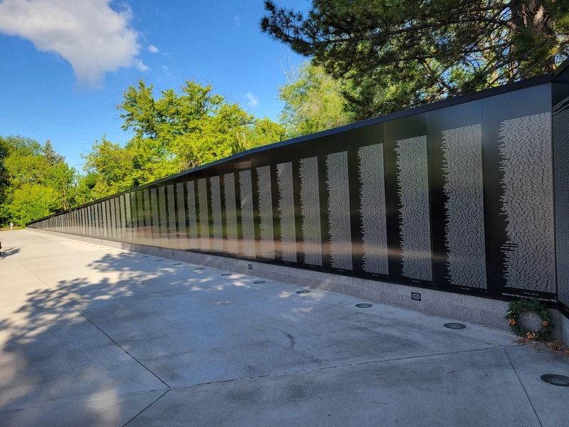 Vietnam Veterans Memorial Wall Replica West Wall image. Click for full size.