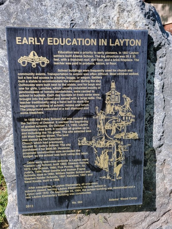 Early Education in Layton Marker image. Click for full size.