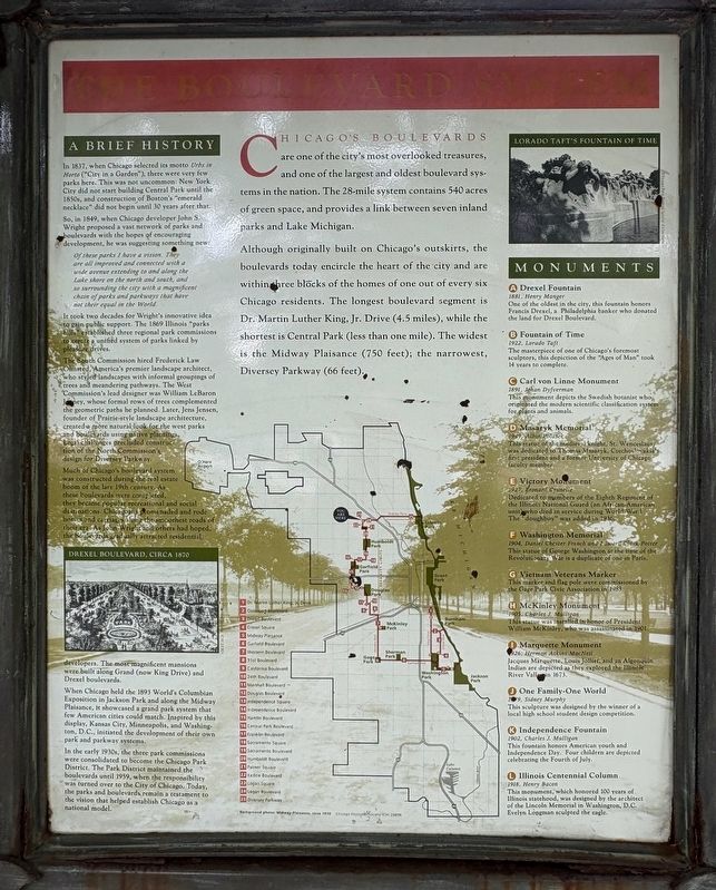 The Boulevard System Marker. Click for full size. The Boulevard System Marker image. Click for full size.